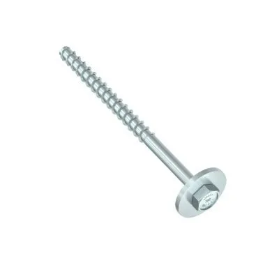 Vis HECO MULTI-MONTI-PLUS S - tête hexagonale avec rondelle DIN 440 - zingué blanc - D12 x L180 - Réf. 48463