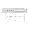 Vis HECO MULTI-MONTI-PLUS S - tête hexagonale avec rondelle DIN 440 - zingué blanc - D12 x L180 - Réf. 48463