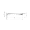 Vis HECO MULTI-MONTI-plus F - Tête fraisée D10 x L70 - Réf. 48527